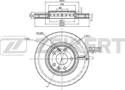 Zekkert BS-5975 - Гальмівний диск avtolavka.club