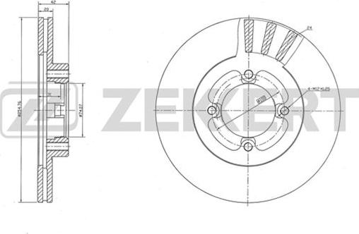 Zekkert BS-5502 - Гальмівний диск avtolavka.club