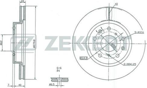 Zekkert BS-5045 - Гальмівний диск avtolavka.club