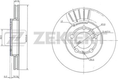 Zekkert BS-5031 - Гальмівний диск avtolavka.club