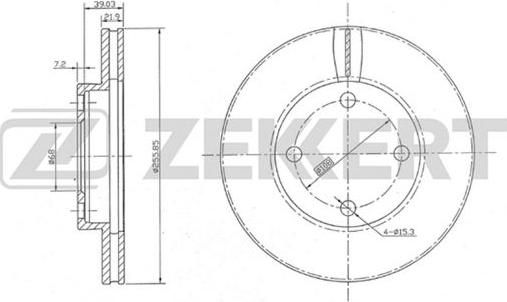 Zekkert BS-5077 - Гальмівний диск avtolavka.club