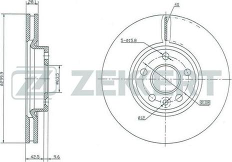 Zekkert BS-5125 - Гальмівний диск avtolavka.club