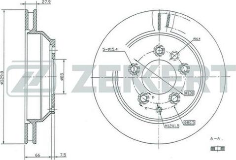 Zekkert BS-5392 - Гальмівний диск avtolavka.club