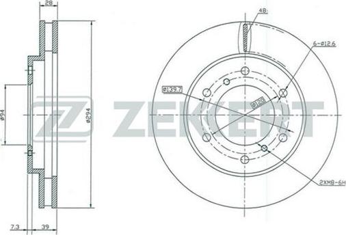 Zekkert BS-5321 - Гальмівний диск avtolavka.club