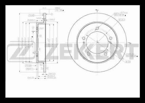 Zekkert BS-5375 - Гальмівний диск avtolavka.club