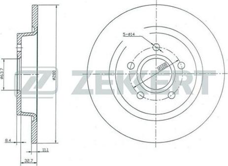 Quinton Hazell BDC5489 - Гальмівний диск avtolavka.club