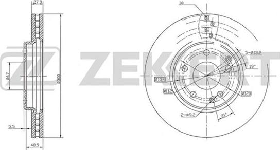 Zekkert BS-5201 - Гальмівний диск avtolavka.club