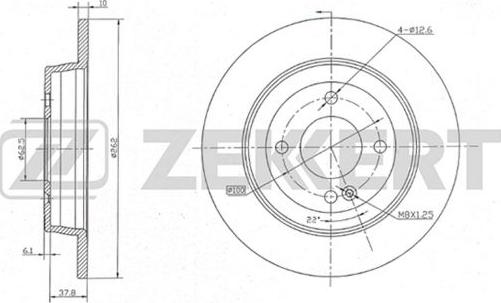 Zekkert BS-5275 - Гальмівний диск avtolavka.club