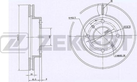 Zekkert BS-6054 - Гальмівний диск avtolavka.club