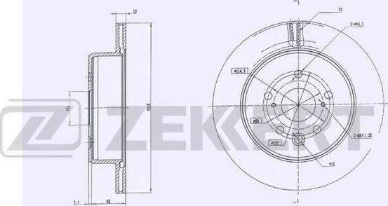 Zekkert BS-6074 - Гальмівний диск avtolavka.club