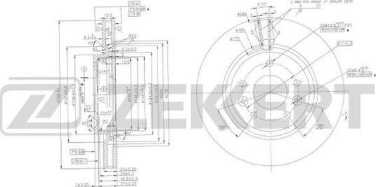 Zekkert BS-6103 - Гальмівний диск avtolavka.club