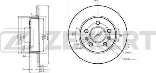 Zekkert BS-6232 - Гальмівний диск avtolavka.club