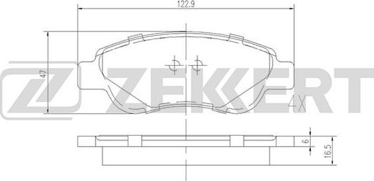 Zekkert BS-1939 - Гальмівні колодки, дискові гальма avtolavka.club