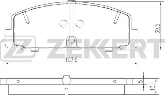 Zekkert BS-1100 - Гальмівні колодки, дискові гальма avtolavka.club