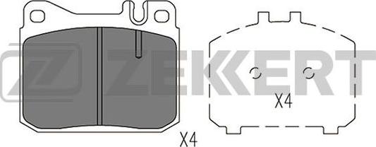 Zekkert BS-1396 - Гальмівні колодки, дискові гальма avtolavka.club