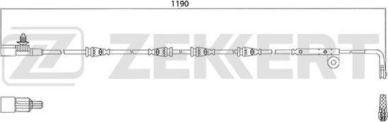 Zekkert BS-8051 - Сигналізатор, знос гальмівних колодок avtolavka.club