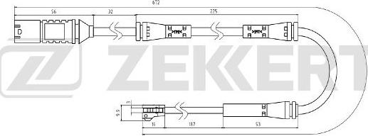 Zekkert BS-8082 - Сигналізатор, знос гальмівних колодок avtolavka.club