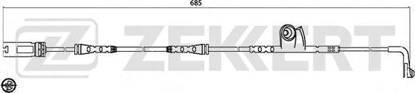 Zekkert BS-8035 - Сигналізатор, знос гальмівних колодок avtolavka.club