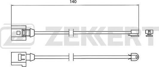 Zekkert BS-8023 - Сигналізатор, знос гальмівних колодок avtolavka.club