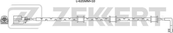 Zekkert BS-8123 - Сигналізатор, знос гальмівних колодок avtolavka.club