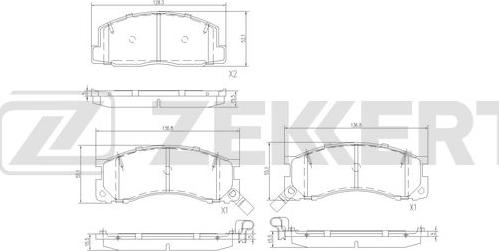 Zekkert BS-3024 - Гальмівні колодки, дискові гальма avtolavka.club