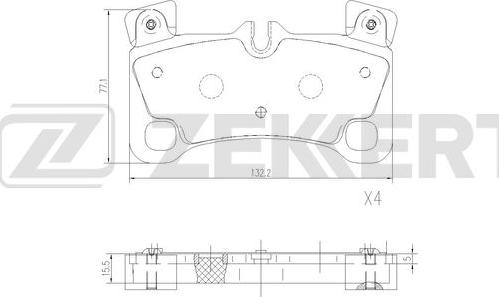 Zekkert BS-2943 - Гальмівні колодки, дискові гальма avtolavka.club