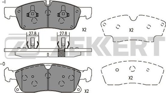 Zekkert BS-2951 - Гальмівні колодки, дискові гальма avtolavka.club