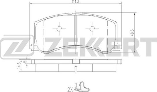 Zekkert BS-2432 - Гальмівні колодки, дискові гальма avtolavka.club