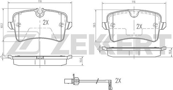 DEXWAL MOBIDEX MBF015384 - Гальмівні колодки, дискові гальма avtolavka.club