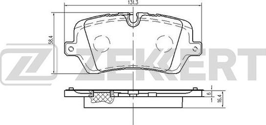 Zekkert BS-2532 - Гальмівні колодки, дискові гальма avtolavka.club