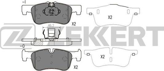 Zekkert BS-2146 - Гальмівні колодки, дискові гальма avtolavka.club