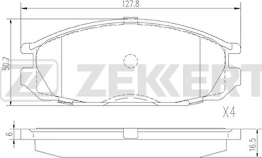 Zekkert BS-2162 - Гальмівні колодки, дискові гальма avtolavka.club