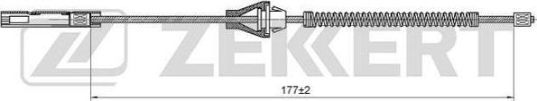 Zekkert BZ-1039 - Трос, гальмівна система avtolavka.club