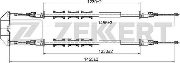 Zekkert BZ-1140 - Трос, гальмівна система avtolavka.club