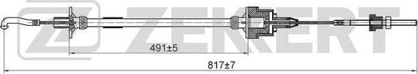 Zekkert BZ-1160 - Трос, управління зчепленням avtolavka.club