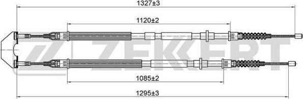 Zekkert BZ-1175 - Трос, гальмівна система avtolavka.club