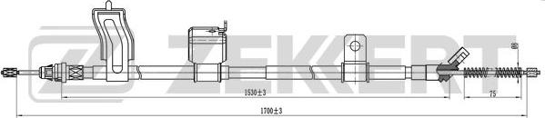 Zekkert BZ-1333 - Трос, гальмівна система avtolavka.club