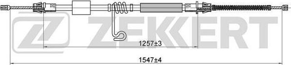 Zekkert BZ-1225 - Трос, гальмівна система avtolavka.club