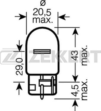 Zekkert LP-1150 - Лампа розжарювання, ліхтар покажчика повороту avtolavka.club
