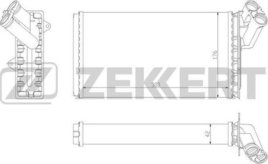 Zekkert MK-5068 - Теплообмінник, опалення салону avtolavka.club