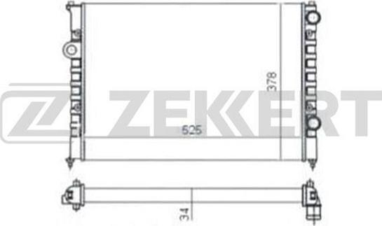 Zekkert MK-1053 - Радіатор, охолодження двигуна avtolavka.club