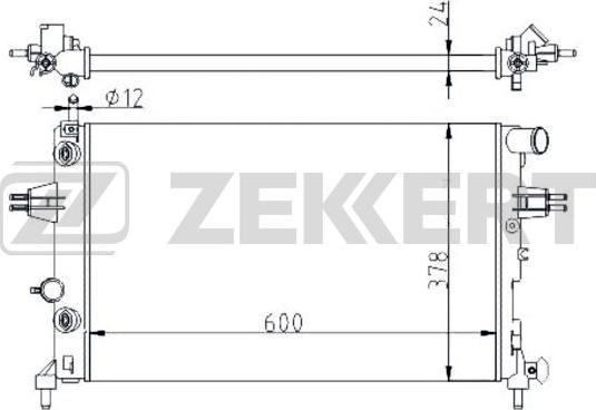 Zekkert MK-1113 - Радіатор, охолодження двигуна avtolavka.club