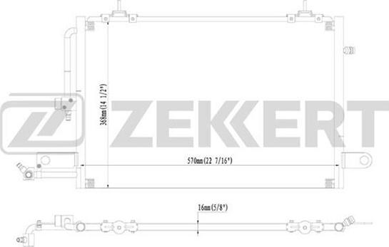 Zekkert MK-3069 - Конденсатор, кондиціонер avtolavka.club