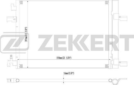 Zekkert MK-3004 - Конденсатор, кондиціонер avtolavka.club