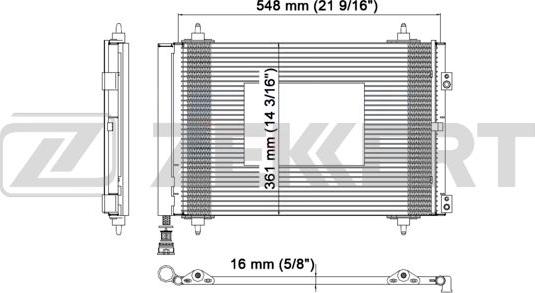 Zekkert MK-3001 - Конденсатор, кондиціонер avtolavka.club