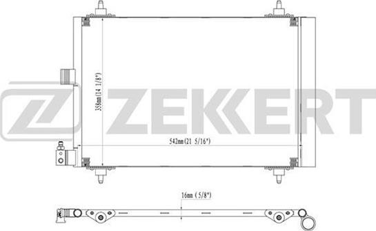 Zekkert MK-3017 - Конденсатор, кондиціонер avtolavka.club