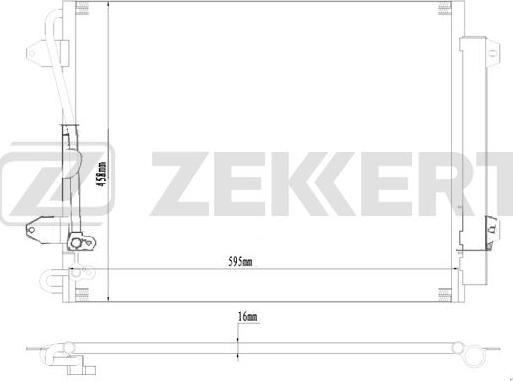 Zekkert MK-3194 - Конденсатор, кондиціонер avtolavka.club