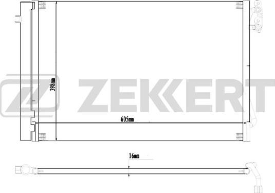 Zekkert MK-3184 - Конденсатор, кондиціонер avtolavka.club