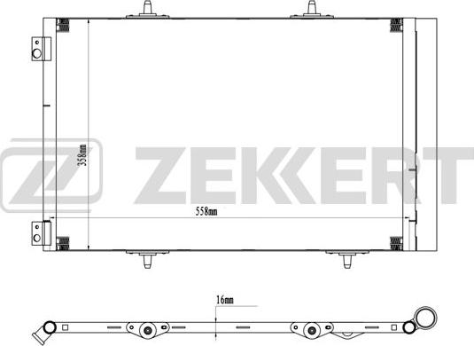 Zekkert MK-3180 - Конденсатор, кондиціонер avtolavka.club