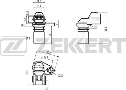 Zekkert SE-4095 - Датчик імпульсів, колінчастий вал avtolavka.club